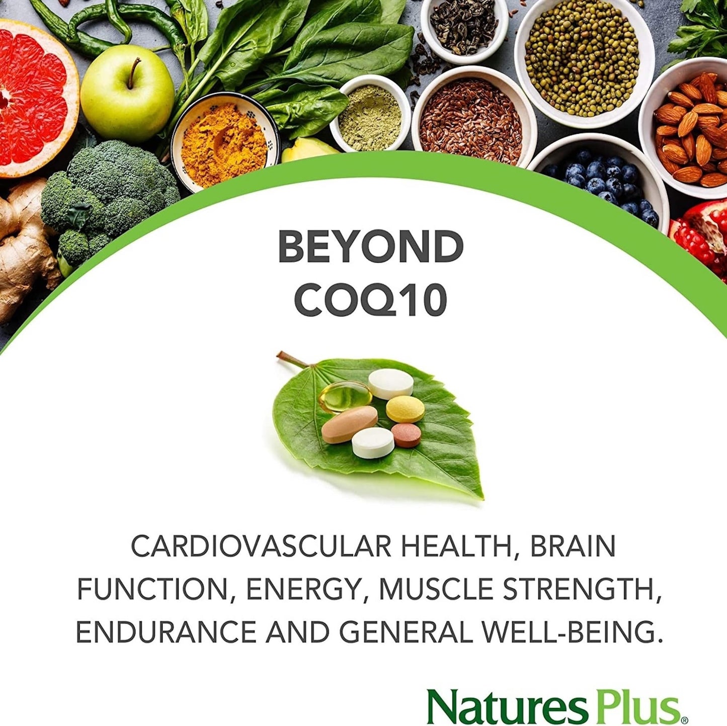 NaturesPlus Beyond CoQ10 50 mg – 60 Softgels | High-Strength Ubiquinol for Energy & Overall Wellness