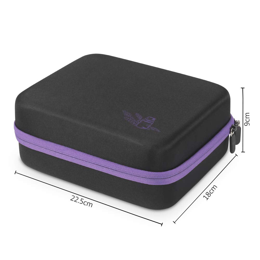 JSVER Essential Oil Storage Case – 30 Bottles Travel Organizer