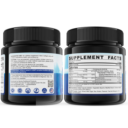 Antarctic Krill Oil 1200 mg – Omega-3 EPA/DHA, Astaxanthin
