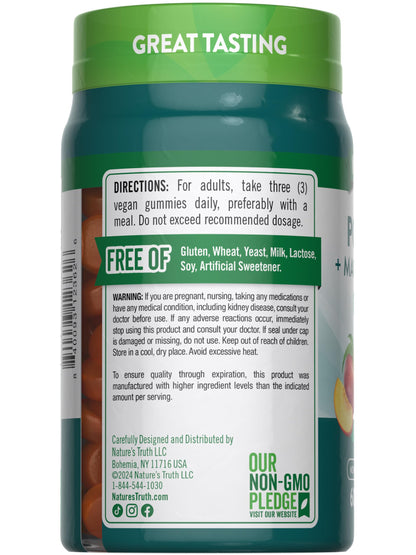Nature's Truth Potassium Magnesium Citrate Gummies - 60 Count | Vegan, Non-GMO & Gluten Free