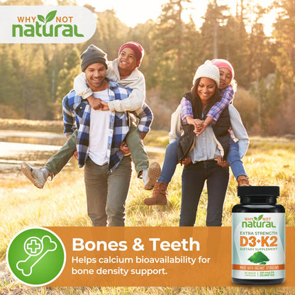 Vitamin D3 K2 (MK-7) with Organic Spirulina – 10,000 IU Veggie Capsules for Bone Health & Immunity