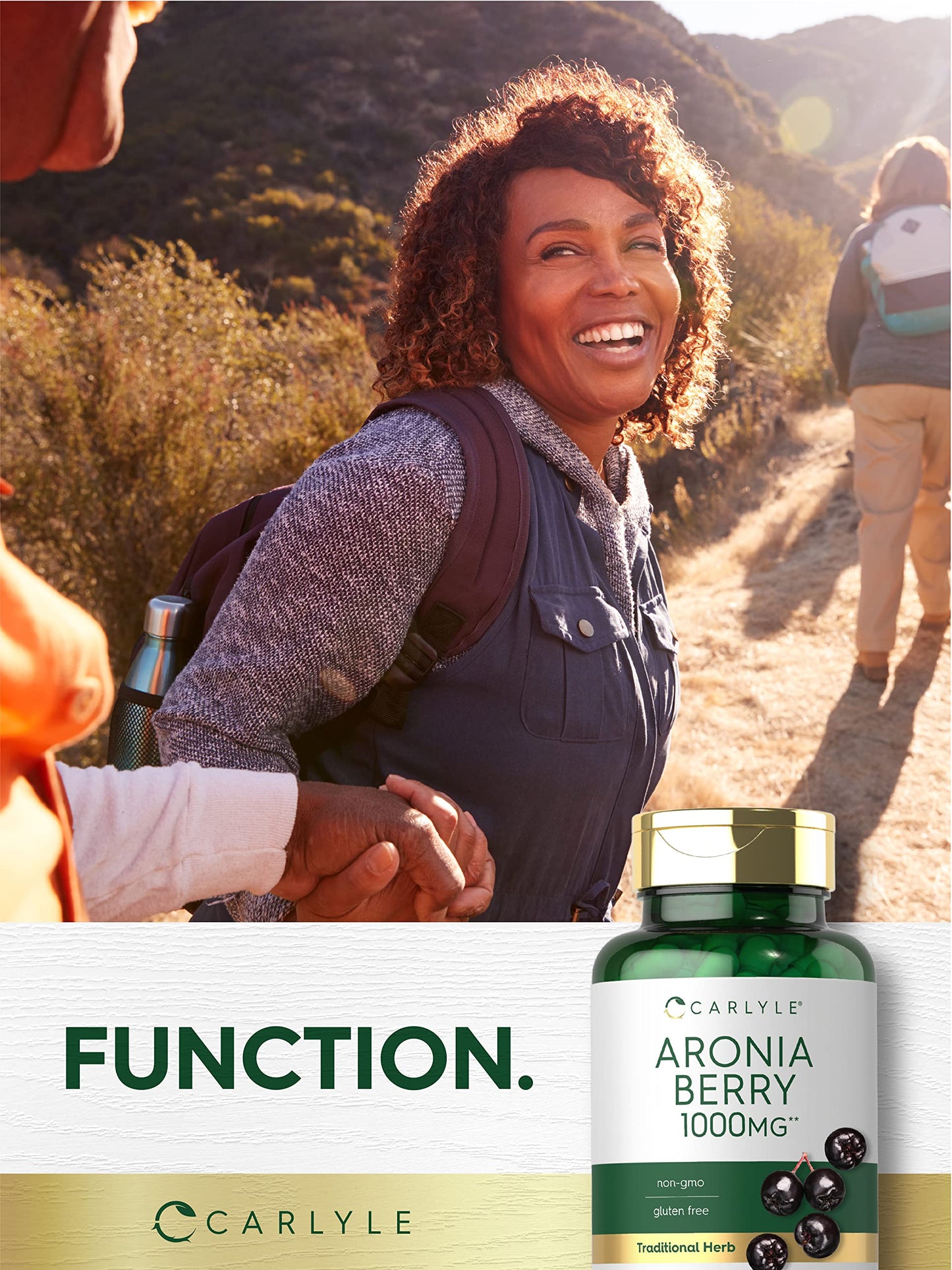 Carlyle Aronia Berry Capsules 1000mg - 180 Count | Non-GMO, Gluten Free