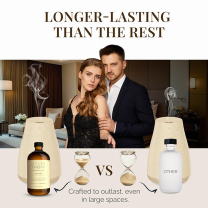 Bougie 540 Diffuser Oil – Amber & Jasmine (4 oz Glass Bottle) | Eleven Drops