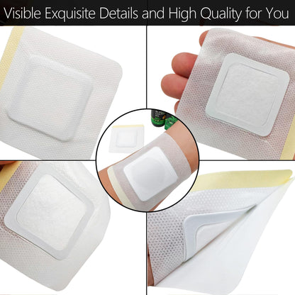 54Pack Hypoallergenic Castor Oil Pack Wrap for Belly Button — Disposable Self-Adhesive, 3.2 x 3.2 in
