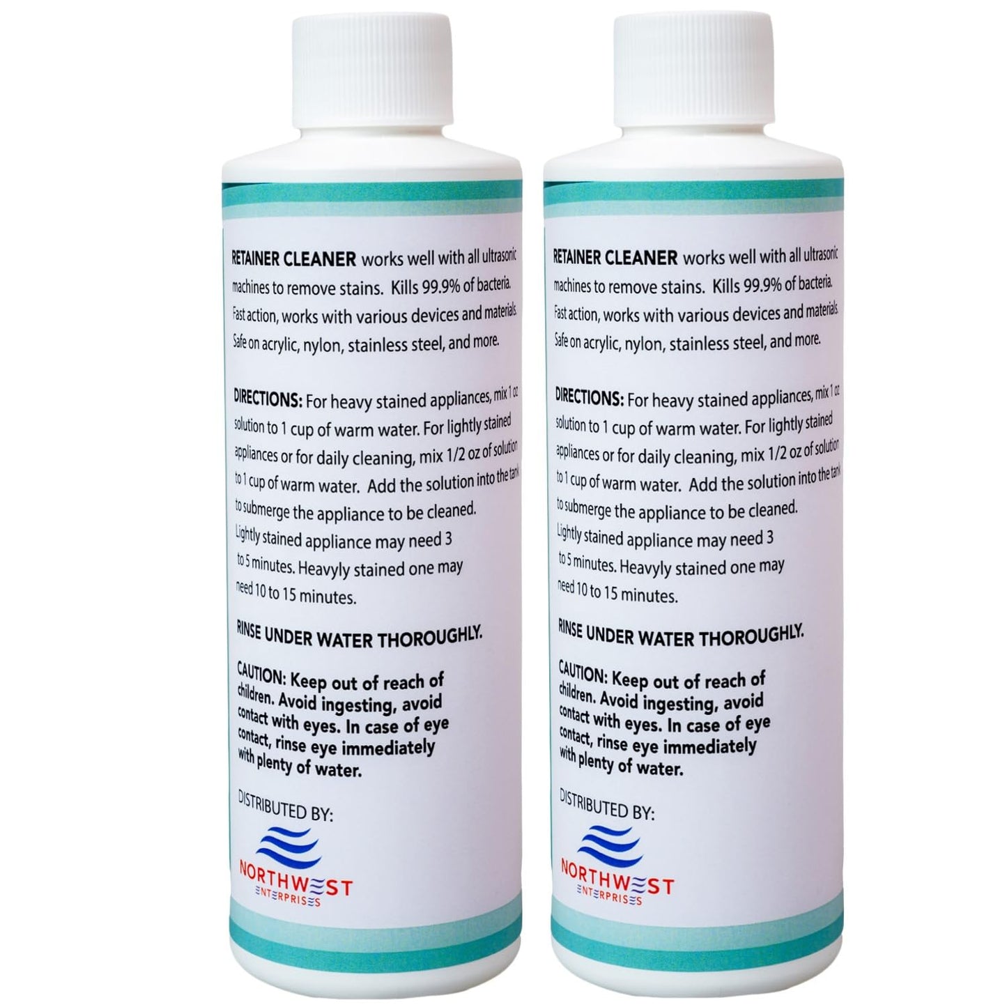 Ultrasonic Retainer Cleaner Solution Concentrate – Mint, 16 oz | Invisalign & Mouthguard Cleaner