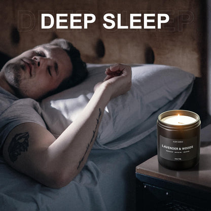 Scented Candles for Men – BOYUJK Home Candles for Stress Relief & Sleep (1.1lb / 480g)
