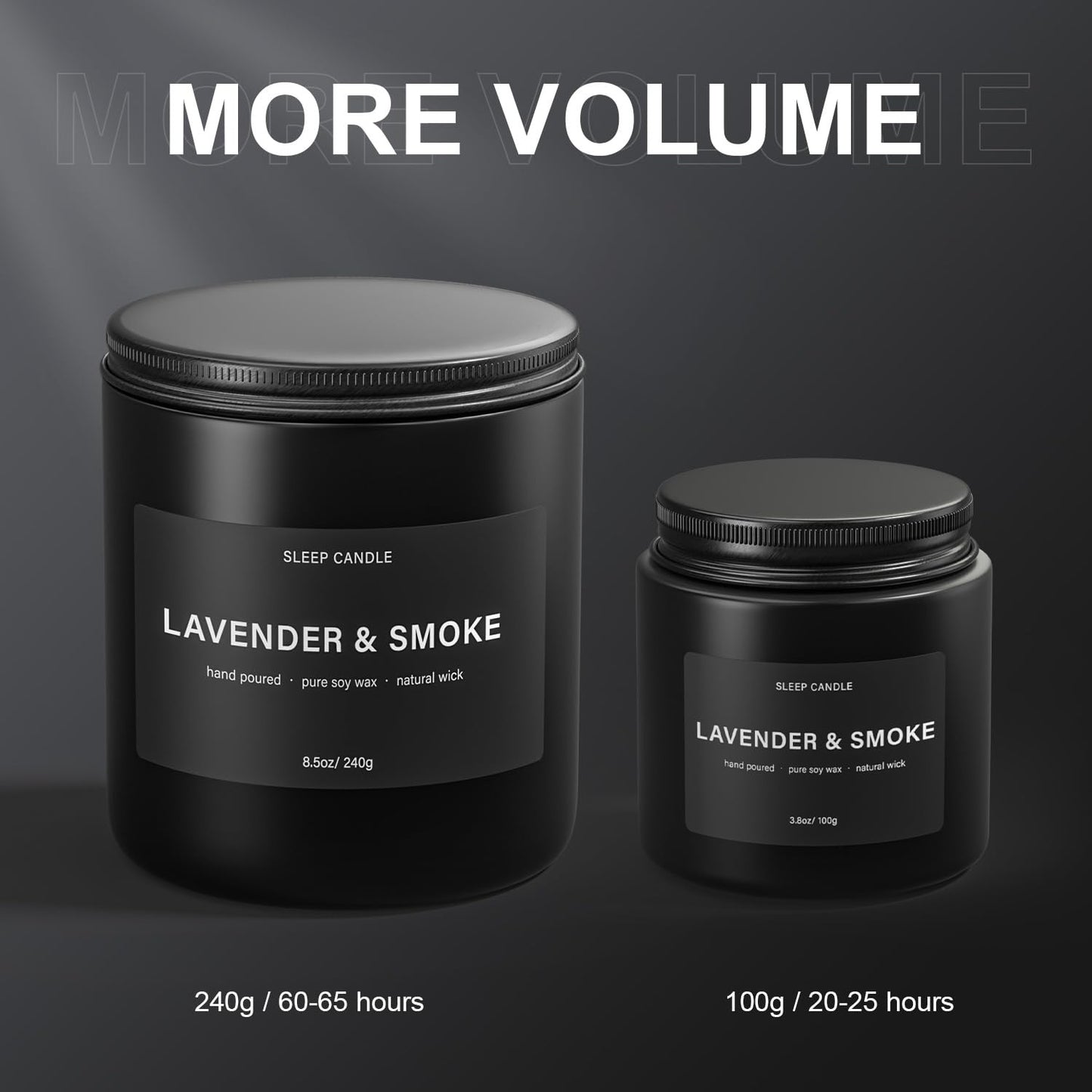 Scented Candles for Men – BOYUJK Home Candles for Stress Relief & Sleep (1.1lb / 480g)