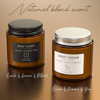 BOYUJK Scented Candles – Sleep & Stress Relief Candle Set | Gifts for Women & Men