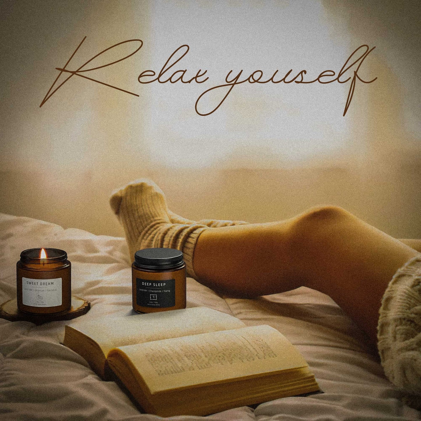 BOYUJK Scented Candles – Sleep & Stress Relief Candle Set | Gifts for Women & Men