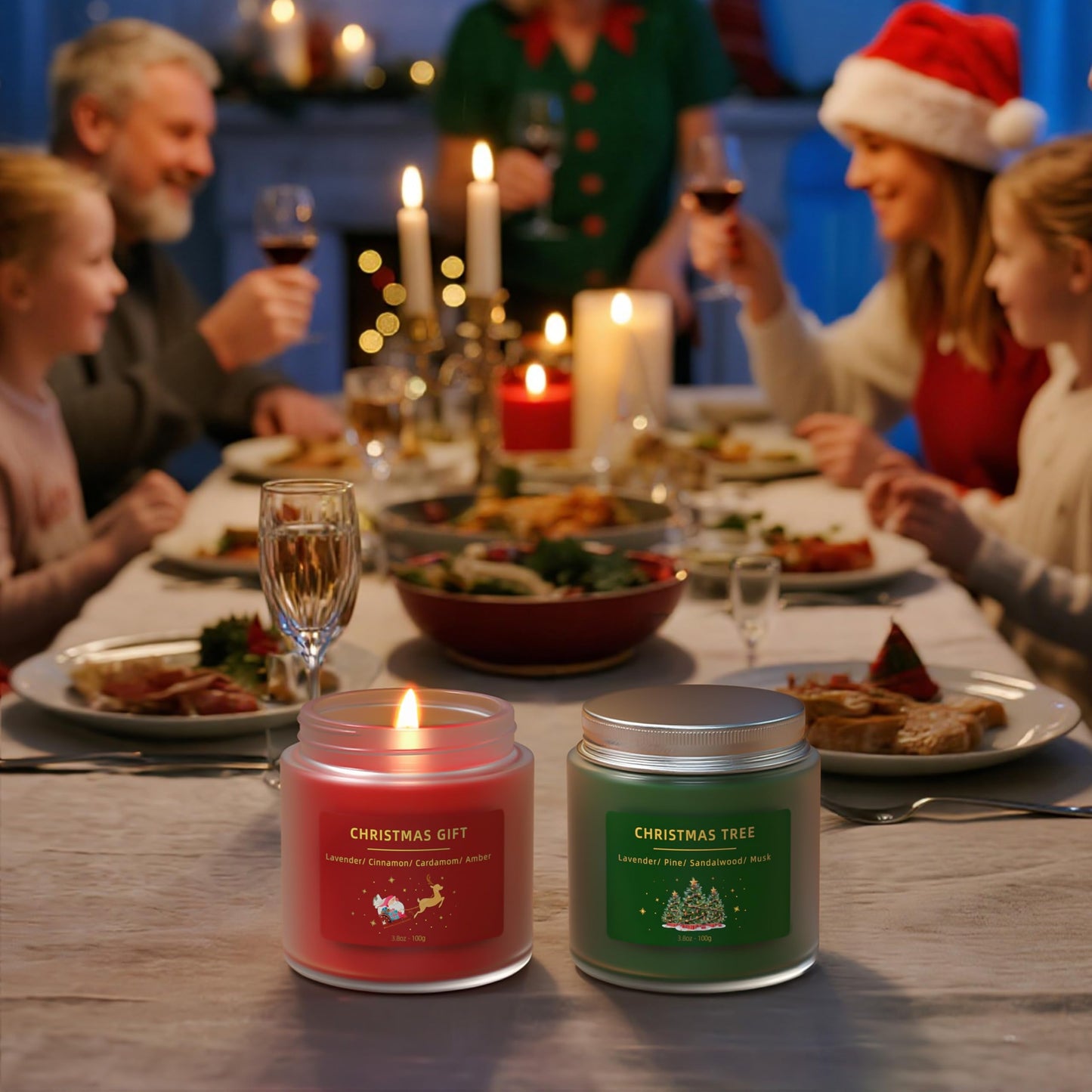 BOYUJK Christmas Scented Candles Gift Set – Gifts for Women & Men