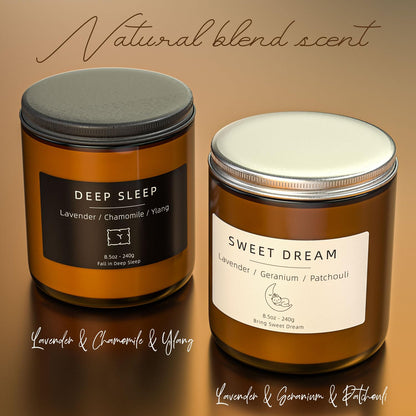 Scented Candles for Home | BOYUJK Candles – Stress Relief & Sleep Set (1.1 lb / 480 g)