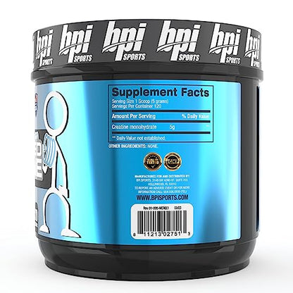 BPI Sports Micronized Creatine – 100% Pure, Unflavored Powder (120 Servings, 21.16 oz)