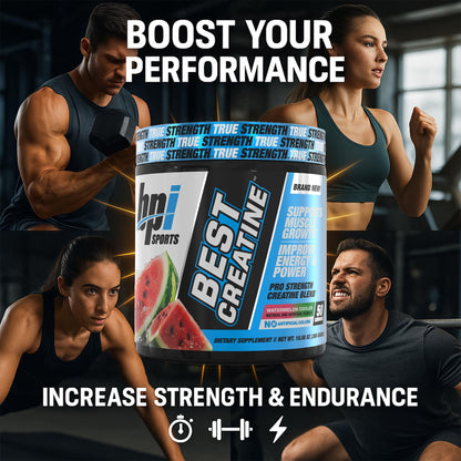 BPI Sports Best Creatine – Watermelon Cooler, Creatine Monohydrate Powder (50 Servings, 10.58 oz)