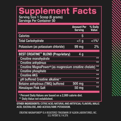 BPI Sports Best Creatine – Watermelon Cooler, Creatine Monohydrate Powder (50 Servings, 10.58 oz)