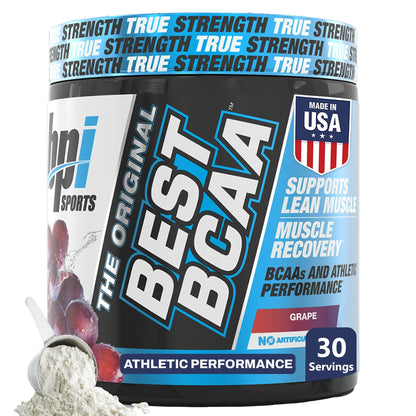 BPI Sports Best BCAA Powder – Muscle Recovery & Hydration, Grape