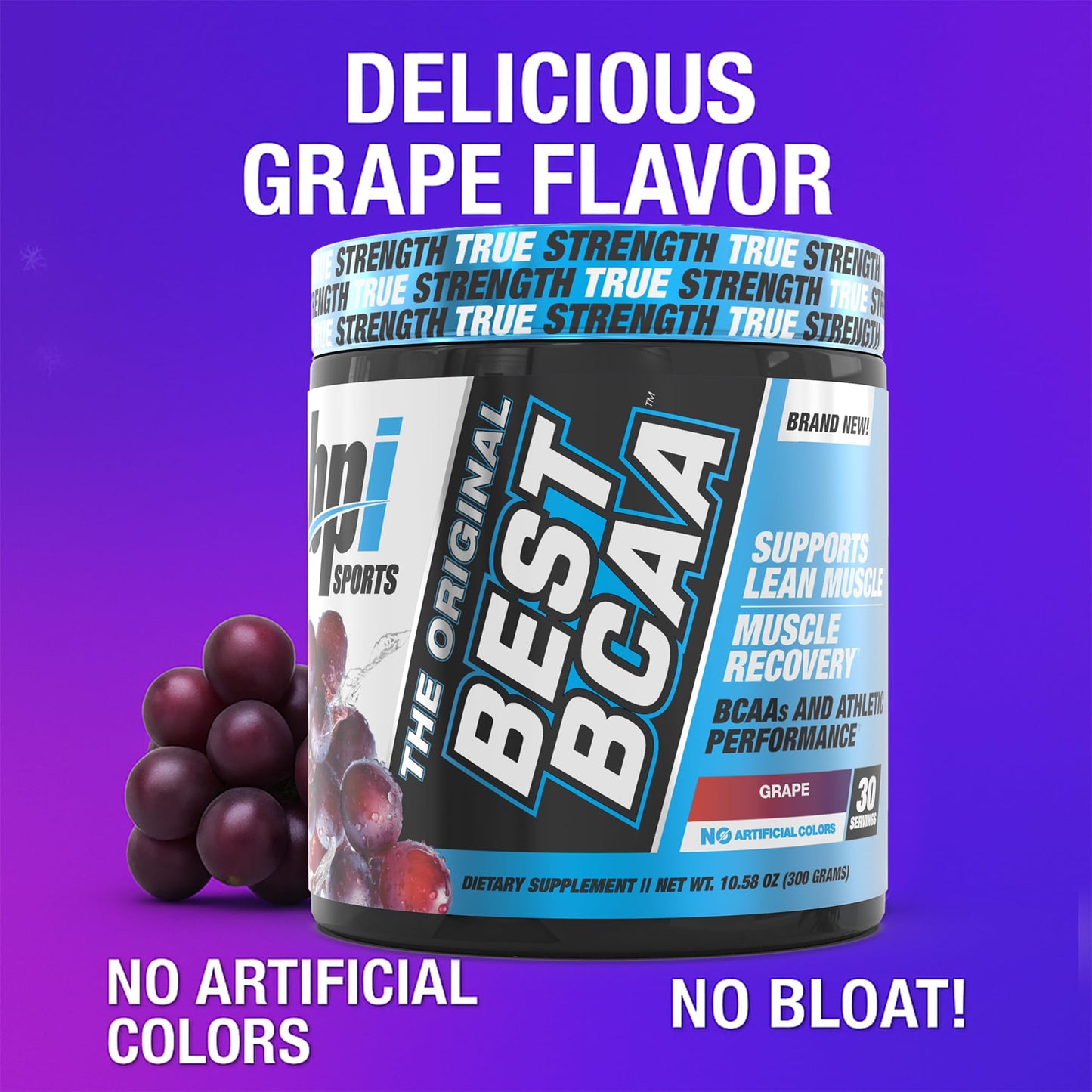 BPI Sports Best BCAA Powder – Muscle Recovery & Hydration, Grape