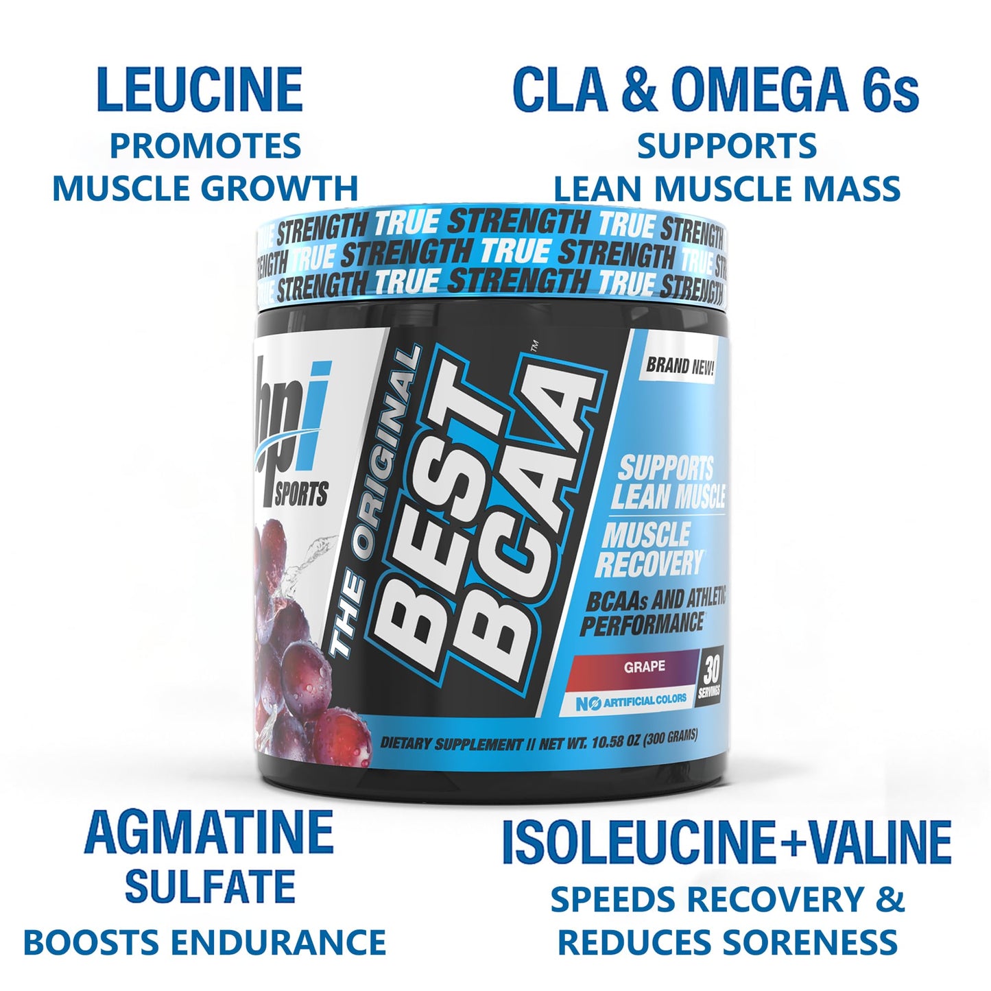 BPI Sports Best BCAA Powder – Muscle Recovery & Hydration, Grape