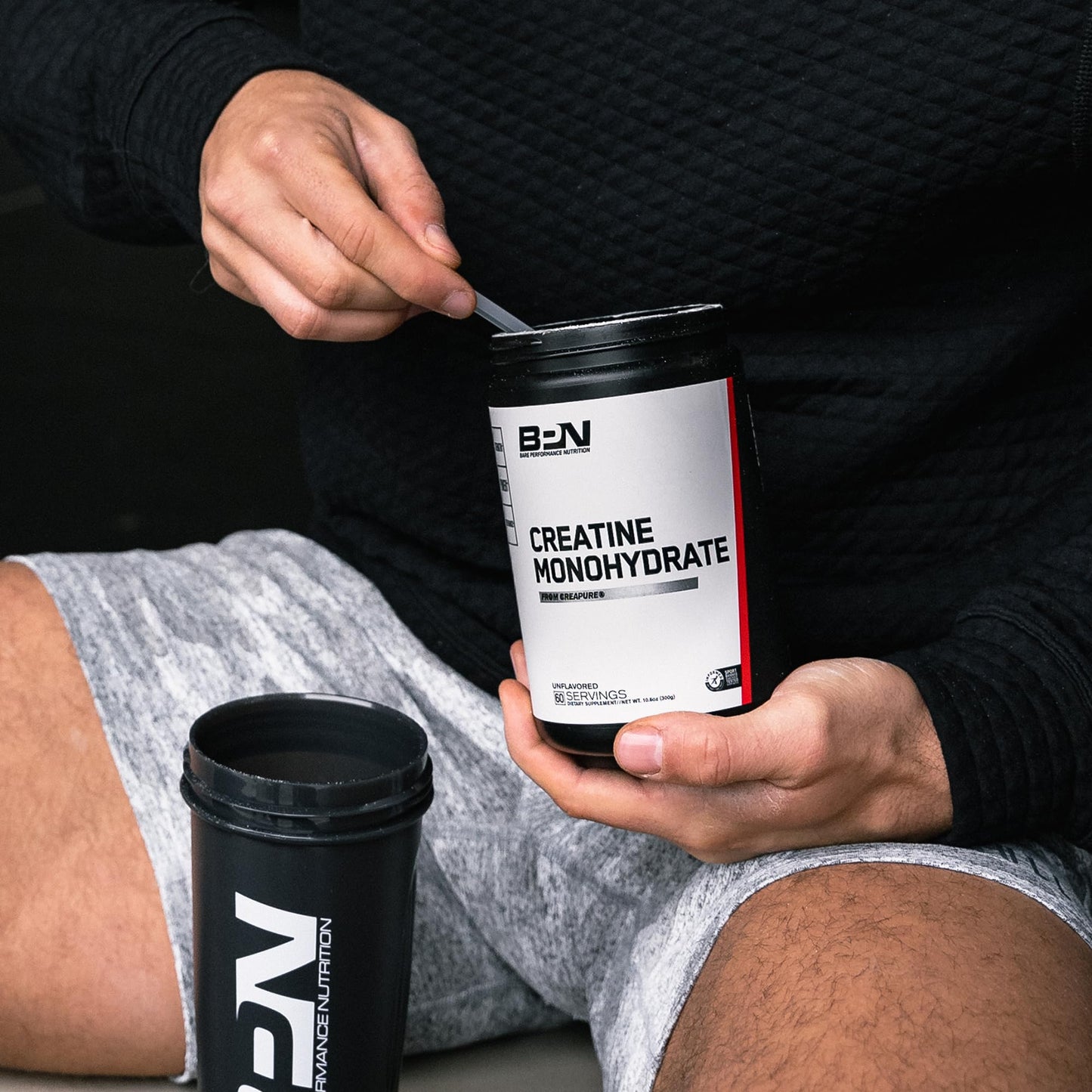 BPN Pure Creatine Monohydrate Powder with Creapure — 5g per Serving, 30 Servings, Unflavored