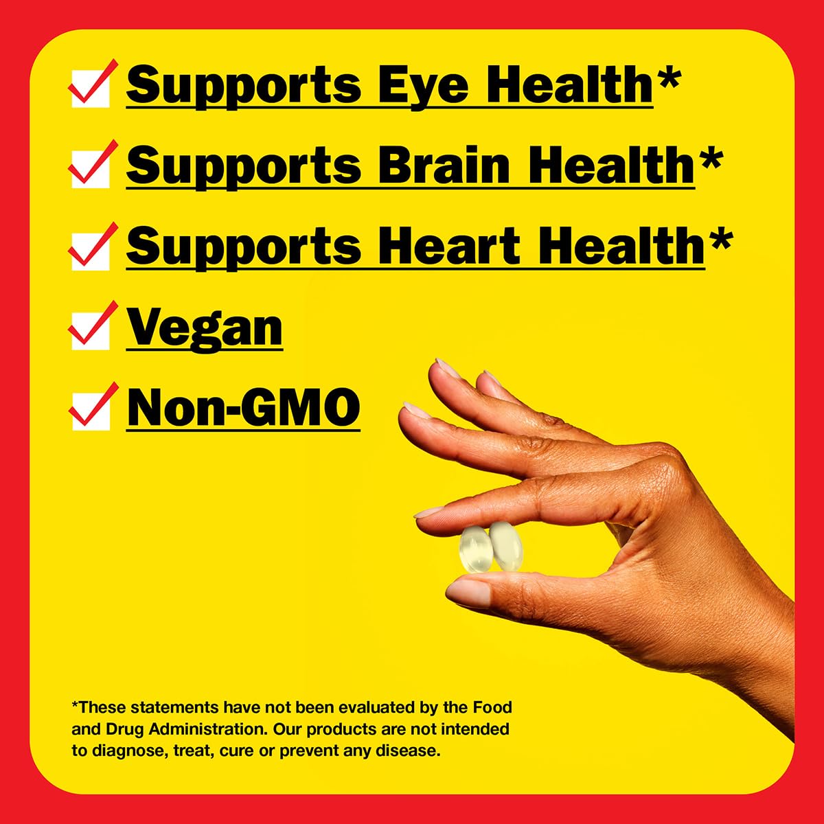 Bragg Omega-3 Vegan Softgels with DHA & EPA – Marine Algae, Eye & Brain Health