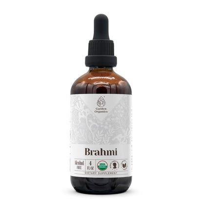 Brahmi USDA Organic Alcohol-Free Extract | Bacopa Monnieri Tincture 4 oz