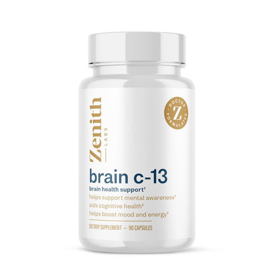 Brain C-13 Cognitive Booster by Zenith Labs – Natural Brain Health Support for Memory, Focus & Mental Clarity (Men & Women) BritishVita | Premium UK Vitamins & Wellness Supplements