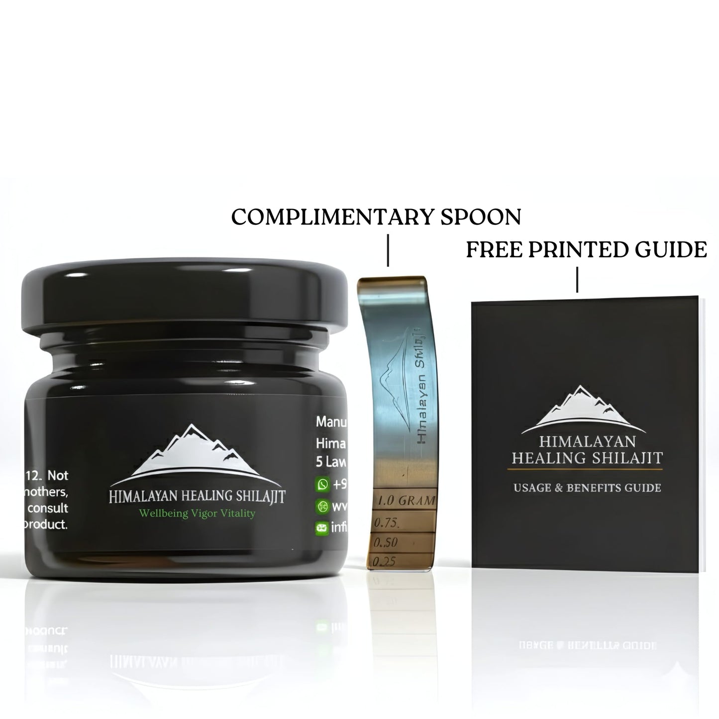 Gold Grade Himalayan Shilajit Resin – 30g | 500mg Max Potency | Lab Tested | 85+ Minerals & Fulvic Acid | For Men & Women