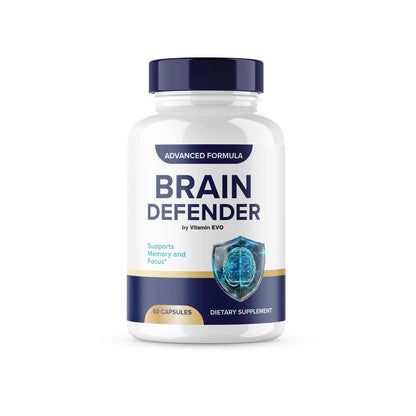 Brain Defender Capsules – Official Cognitive Health Supplement (60 Capsules, 30 Servings)