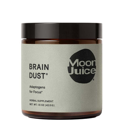Moon Juice Brain Dust - Adaptogenic Mushroom Support for Focus, Memory & Clarity | Lion’s Mane, Ginkgo Biloba & Ashwagandha - Caffeine-Free, Vegan - 1.5 oz BritishVita | Premium UK Vitamins & Wellness Supplements