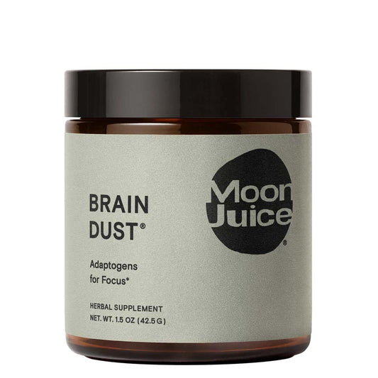 Moon Juice Brain Dust - Adaptogenic Mushroom Support for Focus, Memory & Clarity | Lion’s Mane, Ginkgo Biloba & Ashwagandha - Caffeine-Free, Vegan - 1.5 oz BritishVita | Premium UK Vitamins & Wellness Supplements