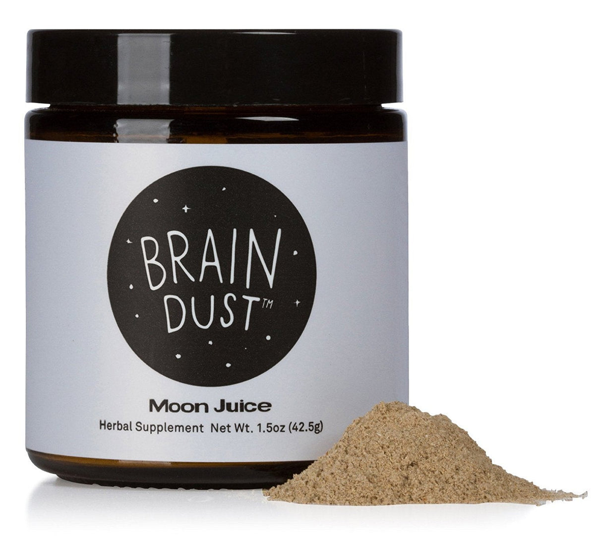 Moon Juice Brain Dust - Adaptogenic Mushroom Support for Focus, Memory & Clarity | Lion’s Mane, Ginkgo Biloba & Ashwagandha - Caffeine-Free, Vegan - 1.5 oz BritishVita | Premium UK Vitamins & Wellness Supplements