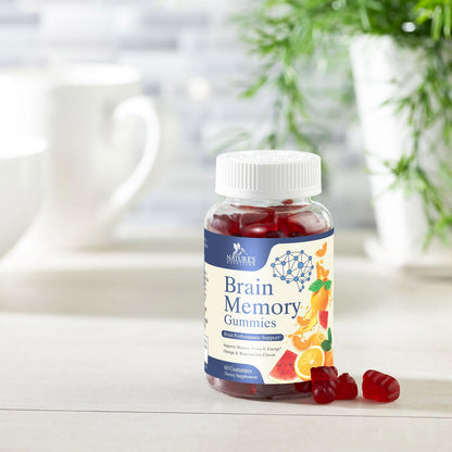 Brain Gummies for Memory & Focus – Phosphatidylserine, B6 & B12 (60 Gummies)
