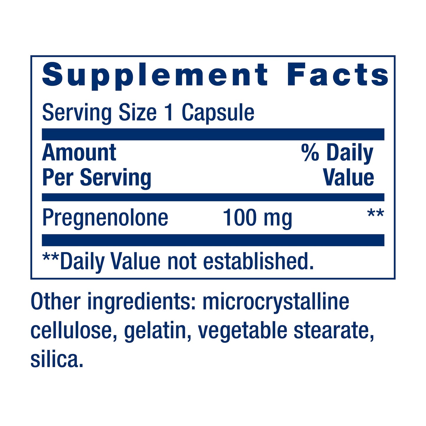 Life Extension Pregnenolone 100 mg - Hormone Balance & Cognitive Health