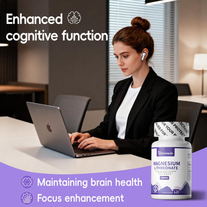 Magnesium L-Threonate Sleep Capsule 2000mg – 60-Day Neuro Health Support