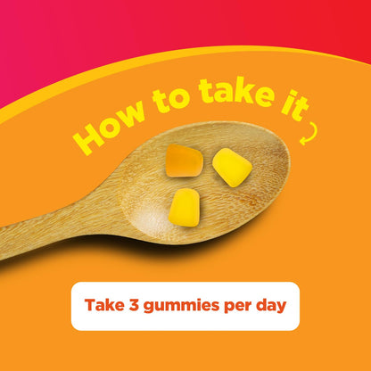 Kids Omega DHA Gummies - Fatty Acids Omega 3 6 9 with Vitamin C for Brain, Immunity & Vision - Nutritional DHA for Kids for Healthy Nervous System & Focus Support - Fish Free & Vegan - 60 Chews
