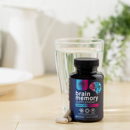 Brain Memory Supplement Pills - 3X Strength Nootropics for Focus, Clarity & Memory