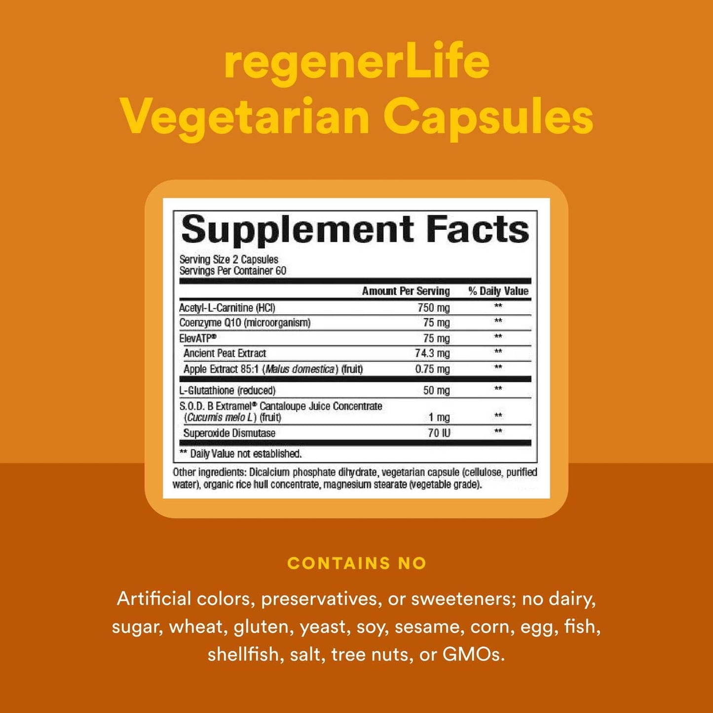 Natural Factors REGENERLIFE® 120 Capsules – Mitochondrial Support & Energy