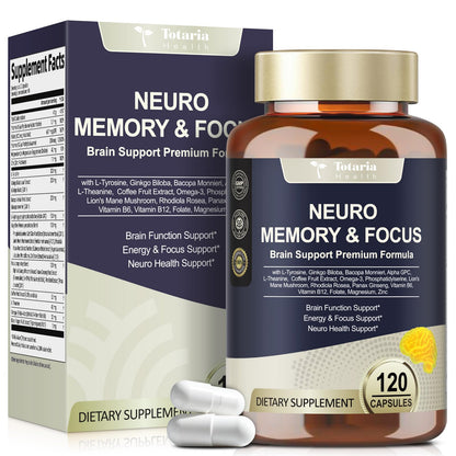 25 in 1 Brain Supplement for Memory, Focus & Neuro Health | Daily Nootropic Capsule