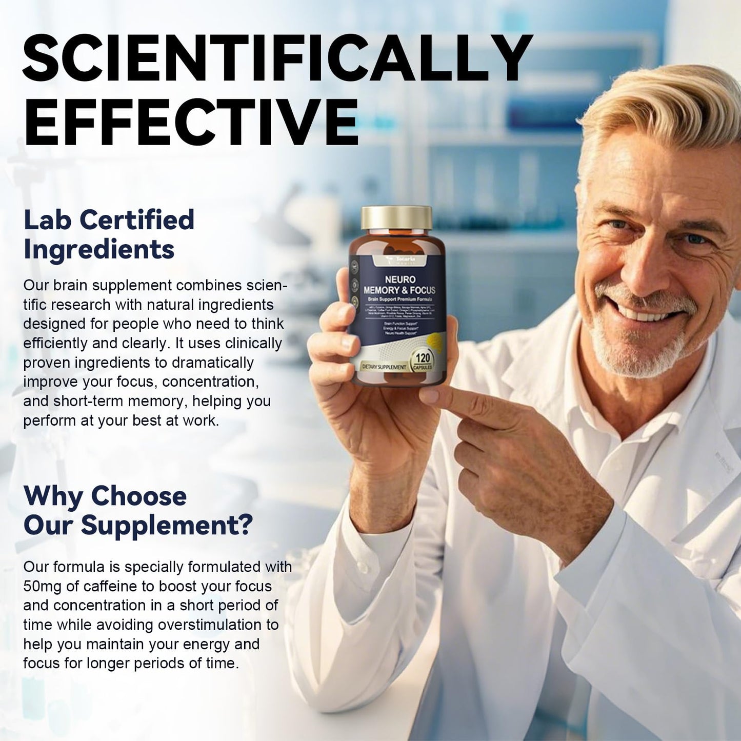 25 in 1 Brain Supplement for Memory, Focus & Neuro Health | Daily Nootropic Capsule