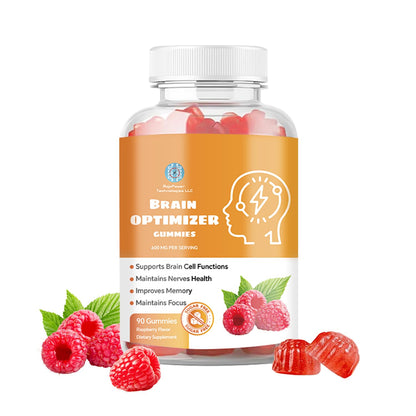 Brain Optimizer Gummies - Brain Support for Memory, Focus & Attention (Raspberry)