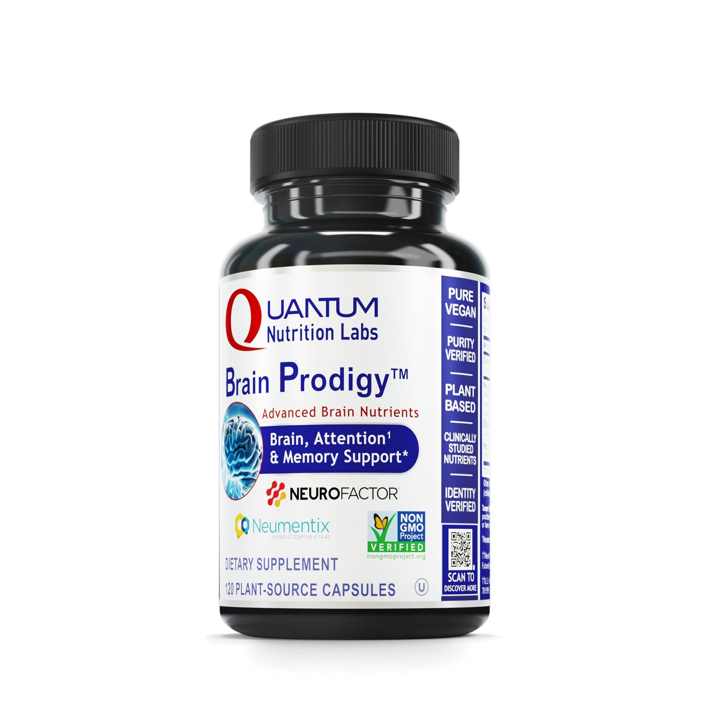 Brain Prodigy by Quantum Nutrition Labs – Memory & Focus Supplement for Adults