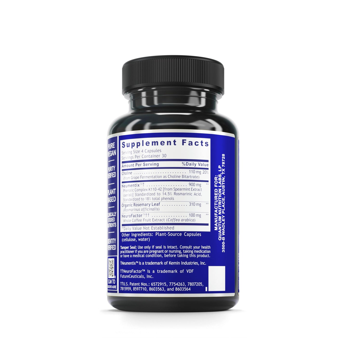 Brain Prodigy by Quantum Nutrition Labs – Memory & Focus Supplement for Adults
