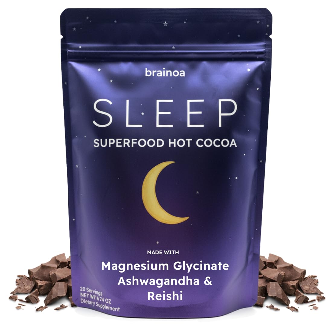 Brainoa Sleep Cocoa for Chocolate Lovers – No Melatonin, No Added Sugar