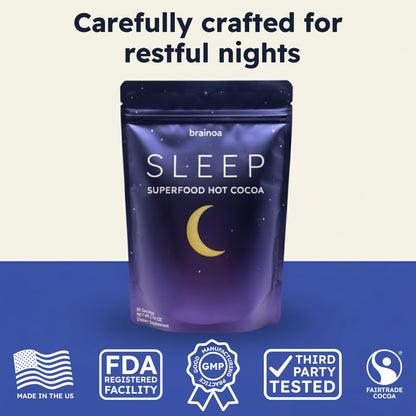 Brainoa Sleep Cocoa for Chocolate Lovers – No Melatonin, No Added Sugar