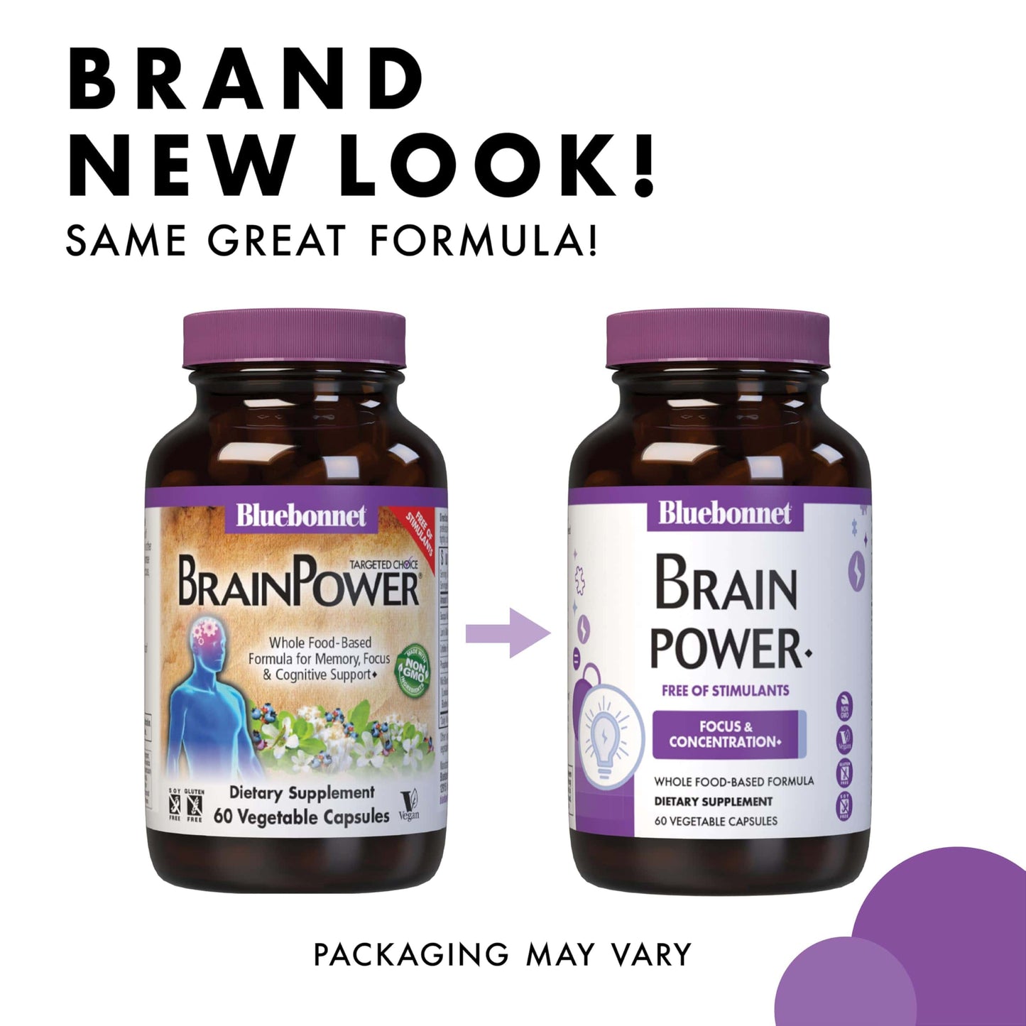 Bluebonnet BrainPower – Whole Food Nootropics for Brain Health