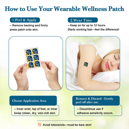 BRAMHO Sleep Patches for Adults - Melatonin, Magnesium & Sour Cherry - Plant-Based Sleep Aid - 60 Count