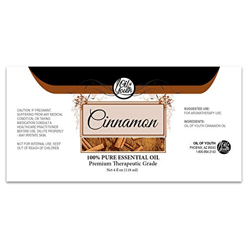 Oil of Youth Cinnamon Essential Oil 4 oz – Aromatherapy Cinnamon Oil