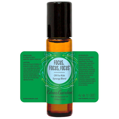 Edens Garden Focus Essential Oil Roll-On – Focus, Focus, Focus (10 ml)