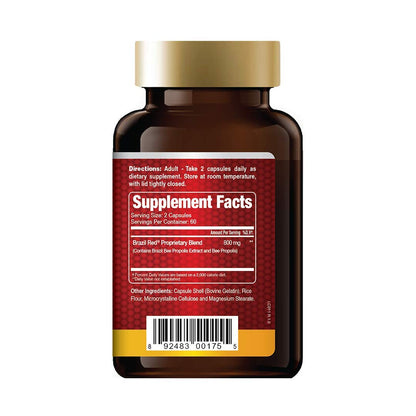 Brazil Red Bee Propolis High Concentrate (120 Capsules) | Premium Brazilian Propolis