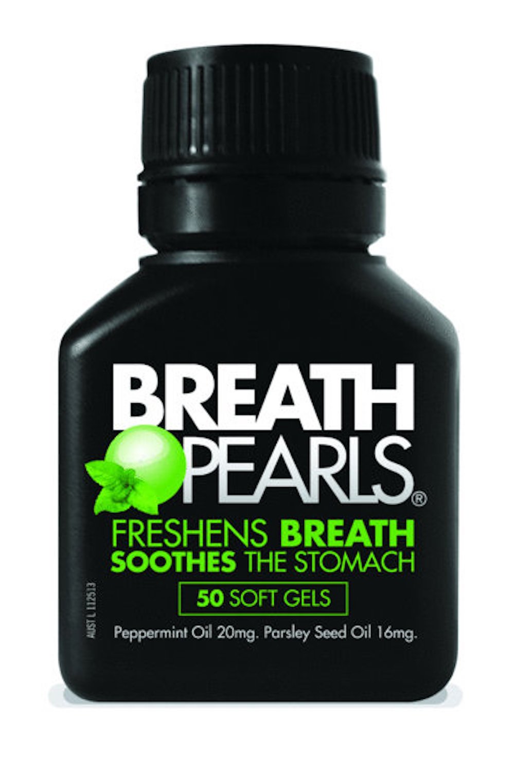 Breath Pearls Original Freshens Breath – 50 Softgels, All Natural