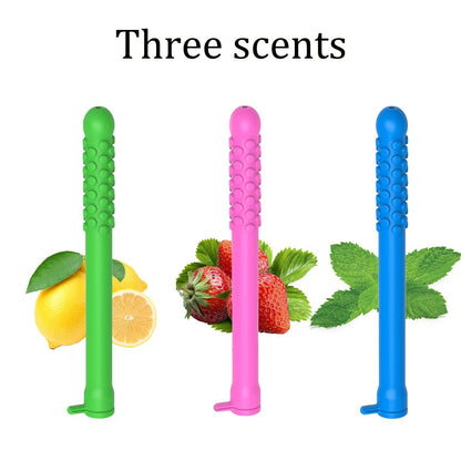 3-Pack Chewable Essential Oil Breath Sticks - Focus, Aromatherapy & Fresh Breath